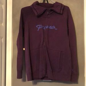 Puma zip up sweatshirt
